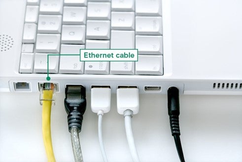 Connect ethernet to laptop